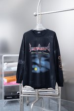 Balenciaga Clothing T-Shirt Online Shop
 Unisex Knitting Fall Collection Vintage Long Sleeve