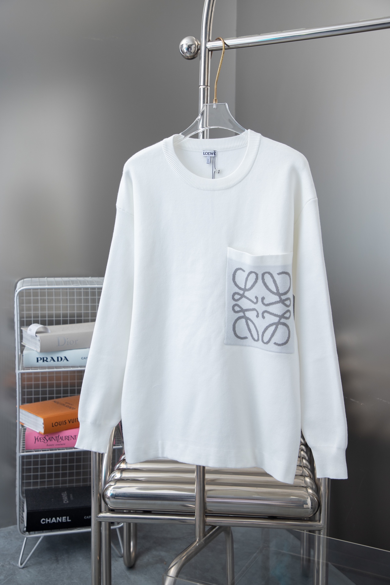 Loewe Clothing Sweatshirts Weave Unisex Combed Cotton Fall Collection