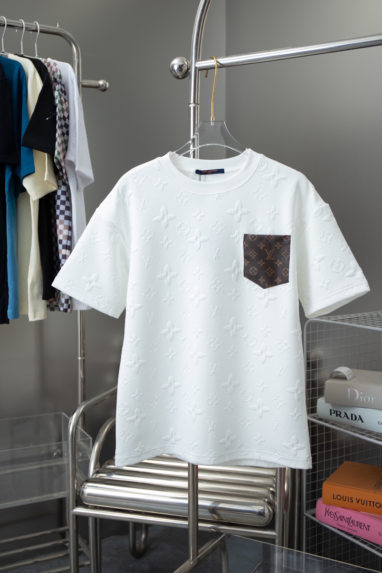 Louis Vuitton Clothing T-Shirt Unisex Cotton Spring/Summer Collection Fashion Short Sleeve