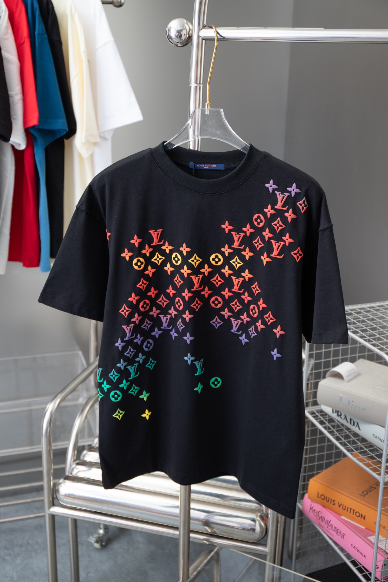 Louis Vuitton Clothing T-Shirt Unisex Cotton Knitting Spring Collection Fashion Short Sleeve