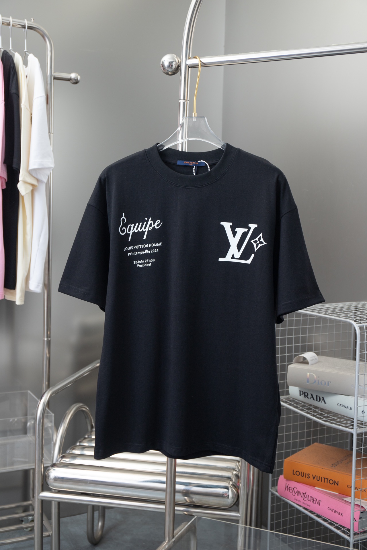 Louis Vuitton Clothing T-Shirt Printing Unisex Cotton Fall/Winter Collection Short Sleeve