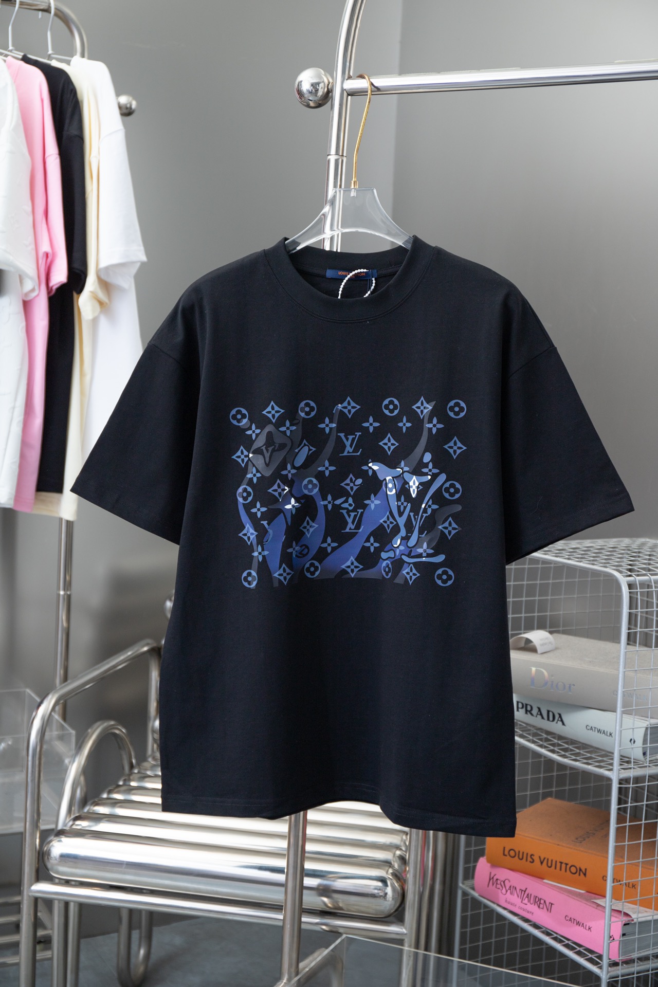 Louis Vuitton Clothing T-Shirt Printing Unisex Cotton Fashion