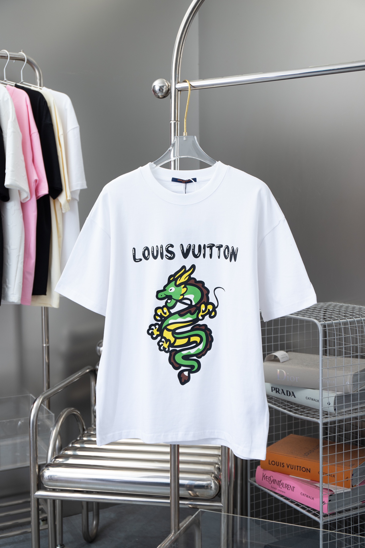 Louis Vuitton Clothing T-Shirt Printing Unisex Cotton Fashion