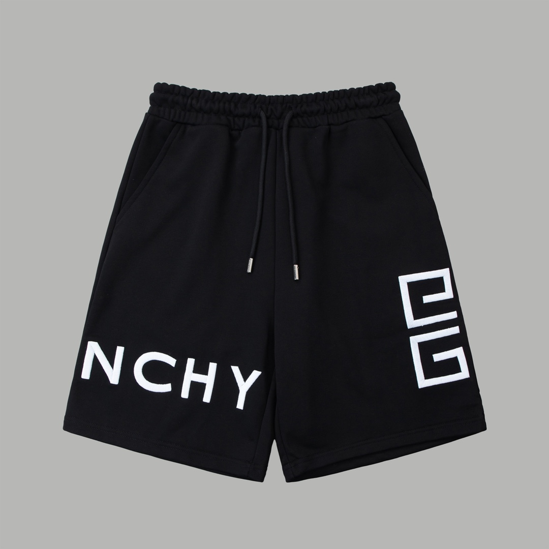 GIVENCHY FW21 Logo Embroidered Curtains & Shorts in High-Quality Fabric – Sizes S-XL - 图片 1