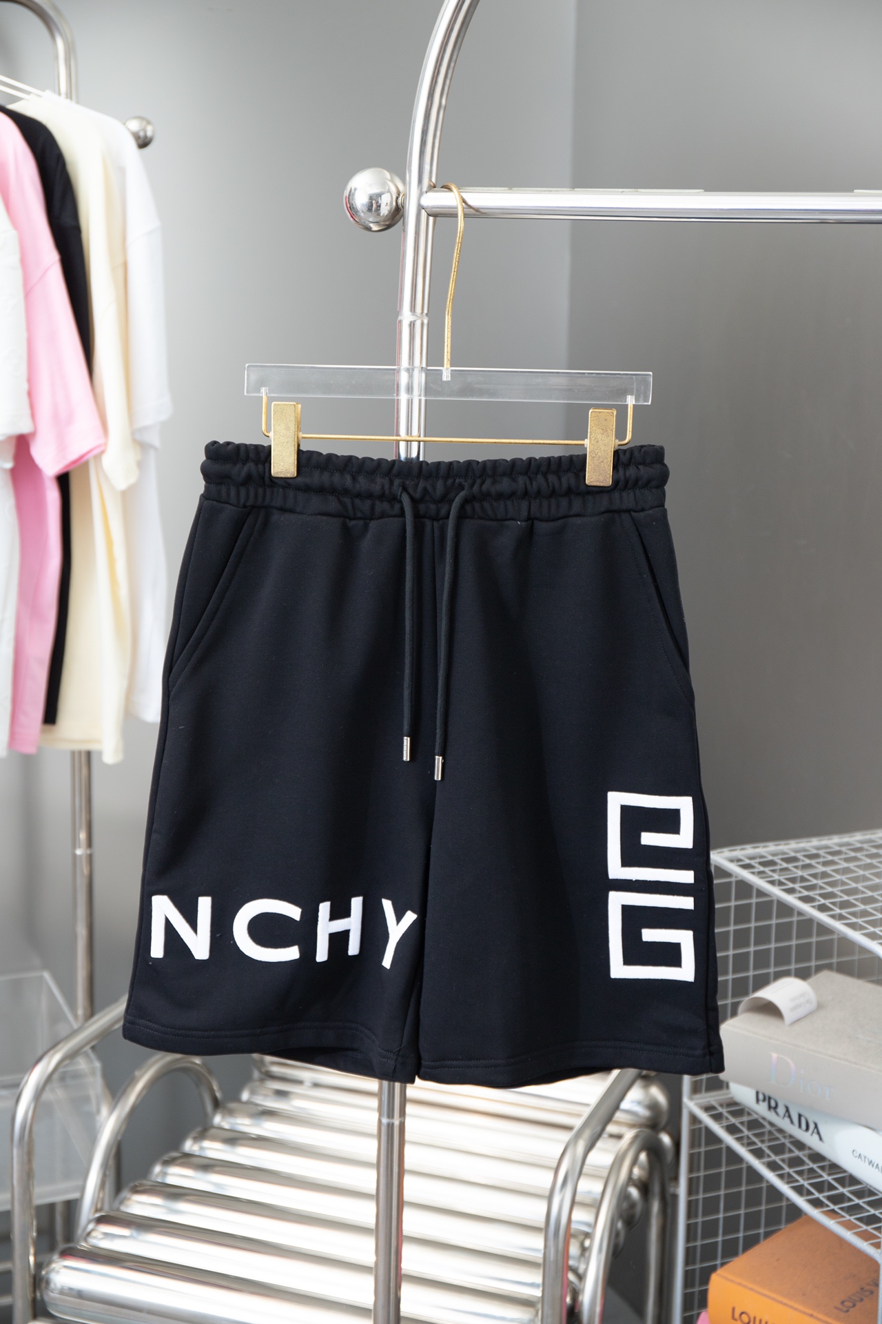 Logotipo GIVENCHY gvc FW21 de alta calidad, superficie de tela, drapeado de hasta 480 g, bordado tridimensional, pantal…