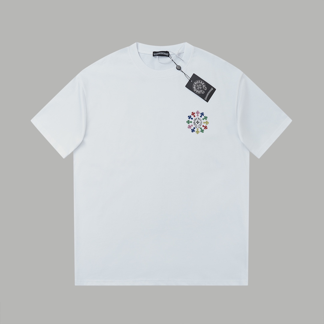 Chrome Hearts Clothing T-Shirt Luxury Cheap Replica
 Printing Unisex Cotton Spring Collection Fashion Short Sleeve