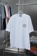 Chrome Hearts Clothing T-Shirt Printing Unisex Cotton Spring Collection Fashion Short Sleeve