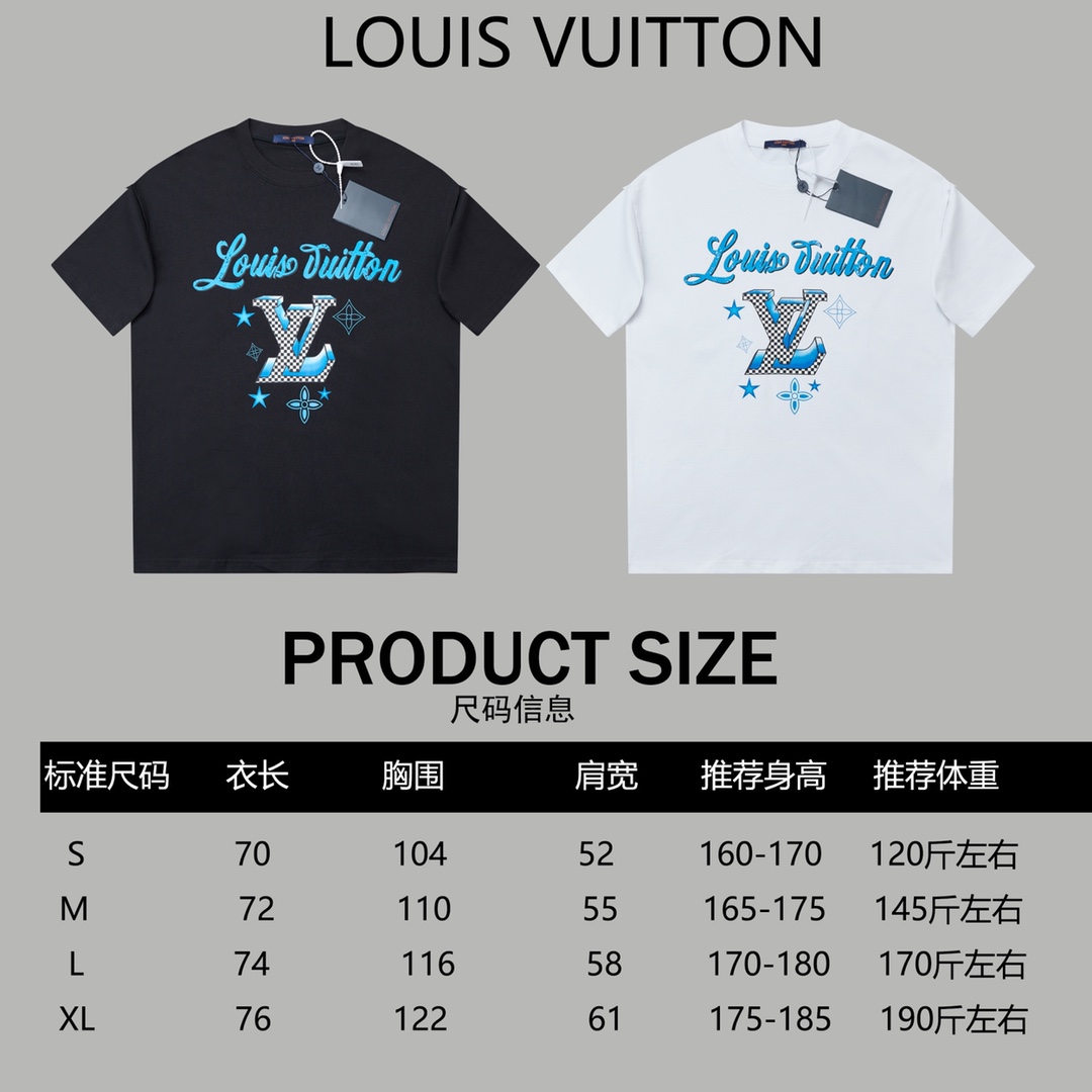 可配手提袋5高品质LOUISVUITTON/路易威登西部牛仔系列短袖T恤三标齐全采用高克重克重纯棉面料！