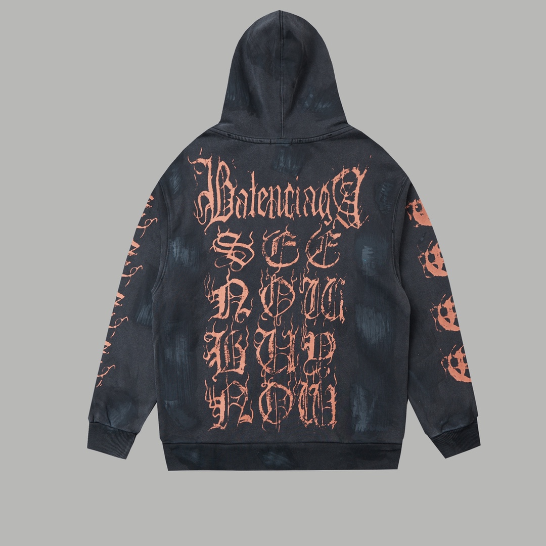 Luxury Parisian Balentia BLCG 24SS Hoodie: Detailed Features and Quality Craftsmanship - 图片 2