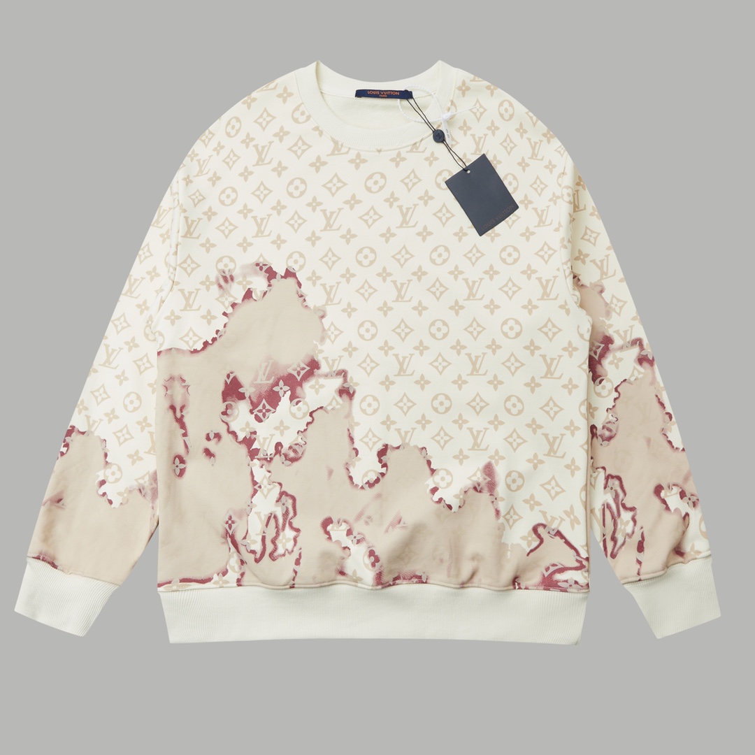 Louis Vuitton Fire Cloud Logo Coat: Luxury Cotton Fur Details and Tailored Design - 图片 1