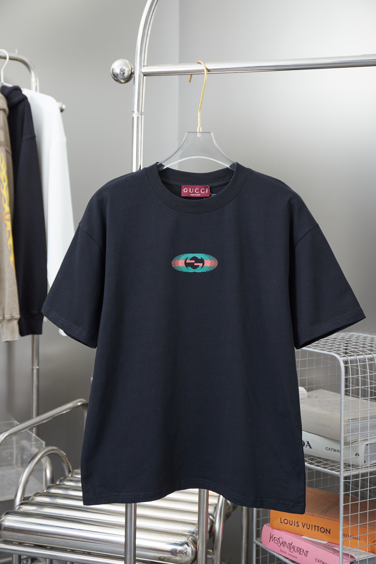 Gucci Kleding T-Shirt Afdrukken Unisex Katoen Korte mouw