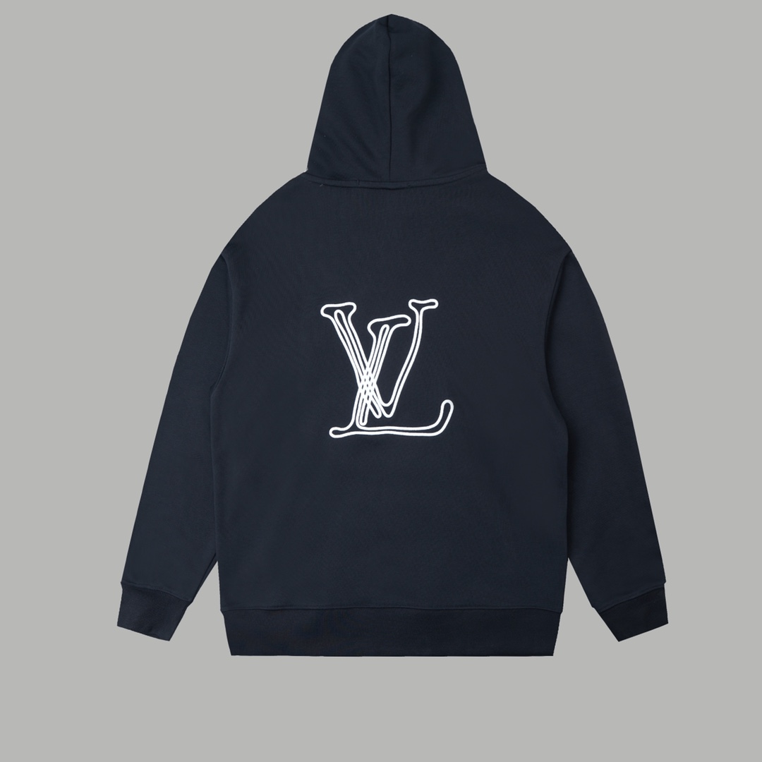 Luxury Louis Vuitton Fur Cap with Custom Gold Details – Black/Almond/Blue – SM/L/XL - 图片 2