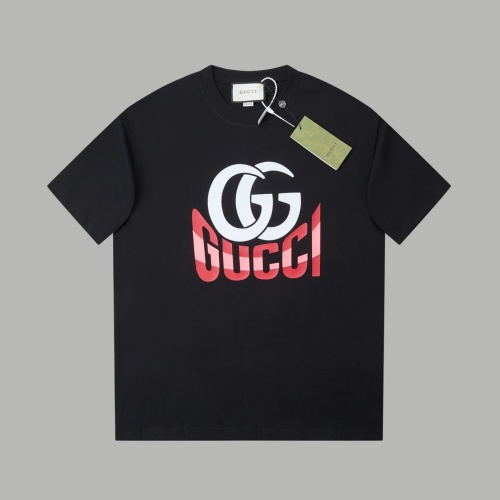 Gucci Men's Classic Logo Print Cotton T-Shirt Short Sleeve Casual Tee 1 Gucci Men's Classic Logo Print Cotton T-Shirt Short Sleeve Casual Tee