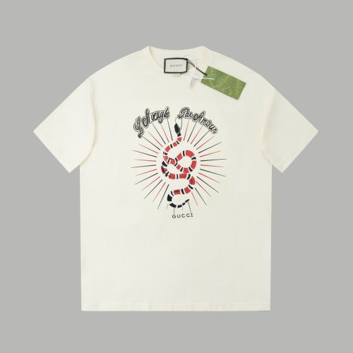 Gucci Snake Print Cotton T-Shirt - Limited Edition Spring Collection 1 Gucci Snake Print Cotton T-Shirt - Limited Edition Spring Collection