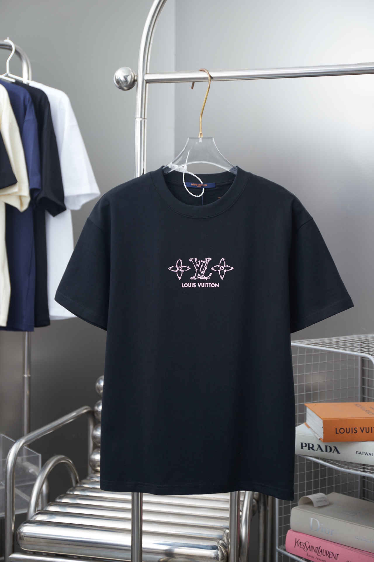 ZILIMARK Unisex T-shirt met LV Klaverblad Borduurwerk - Dagelijkse Luxe