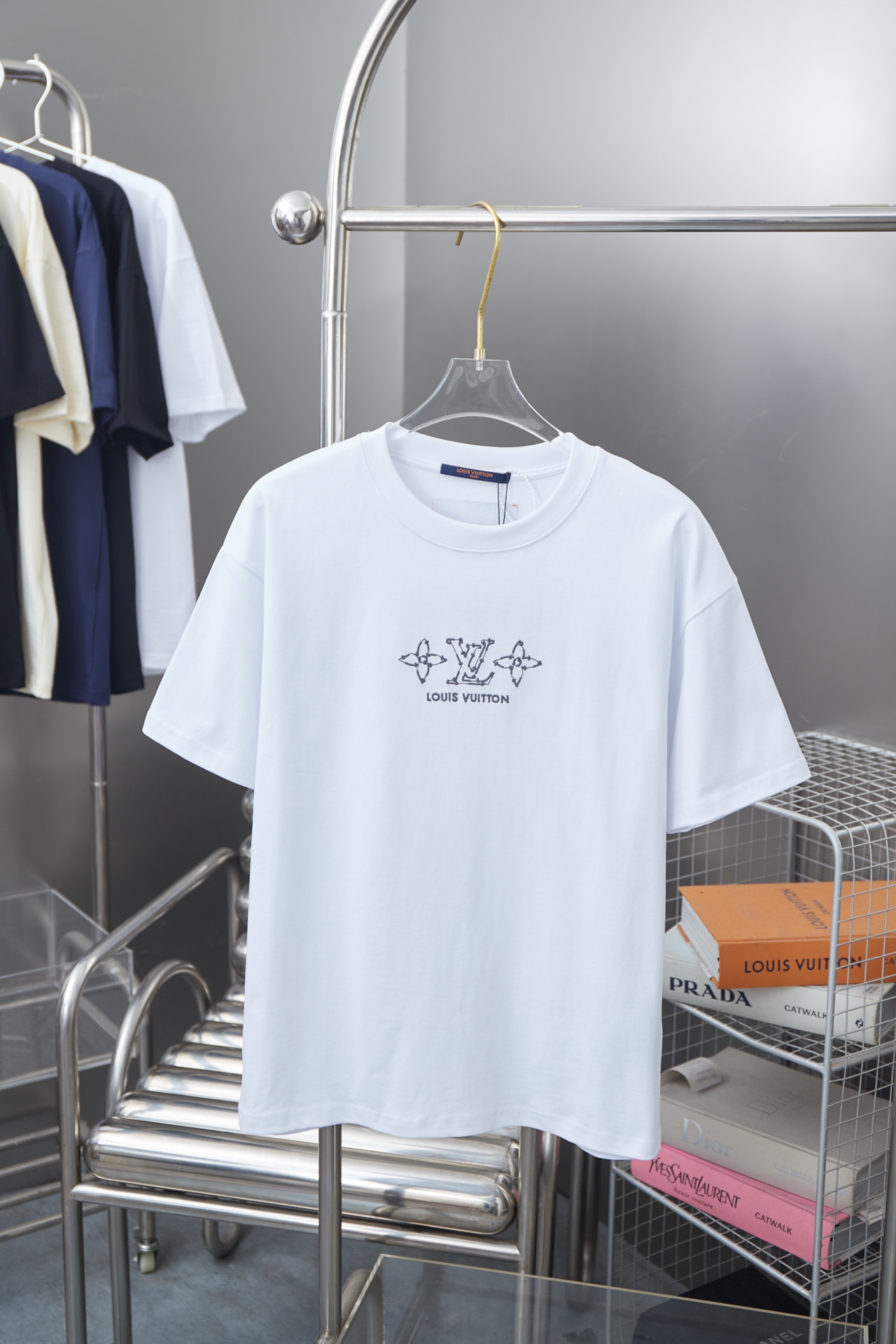 Louis Vuitton Clover Logo Embroidered Cotton T-Shirt - Everyday Luxury