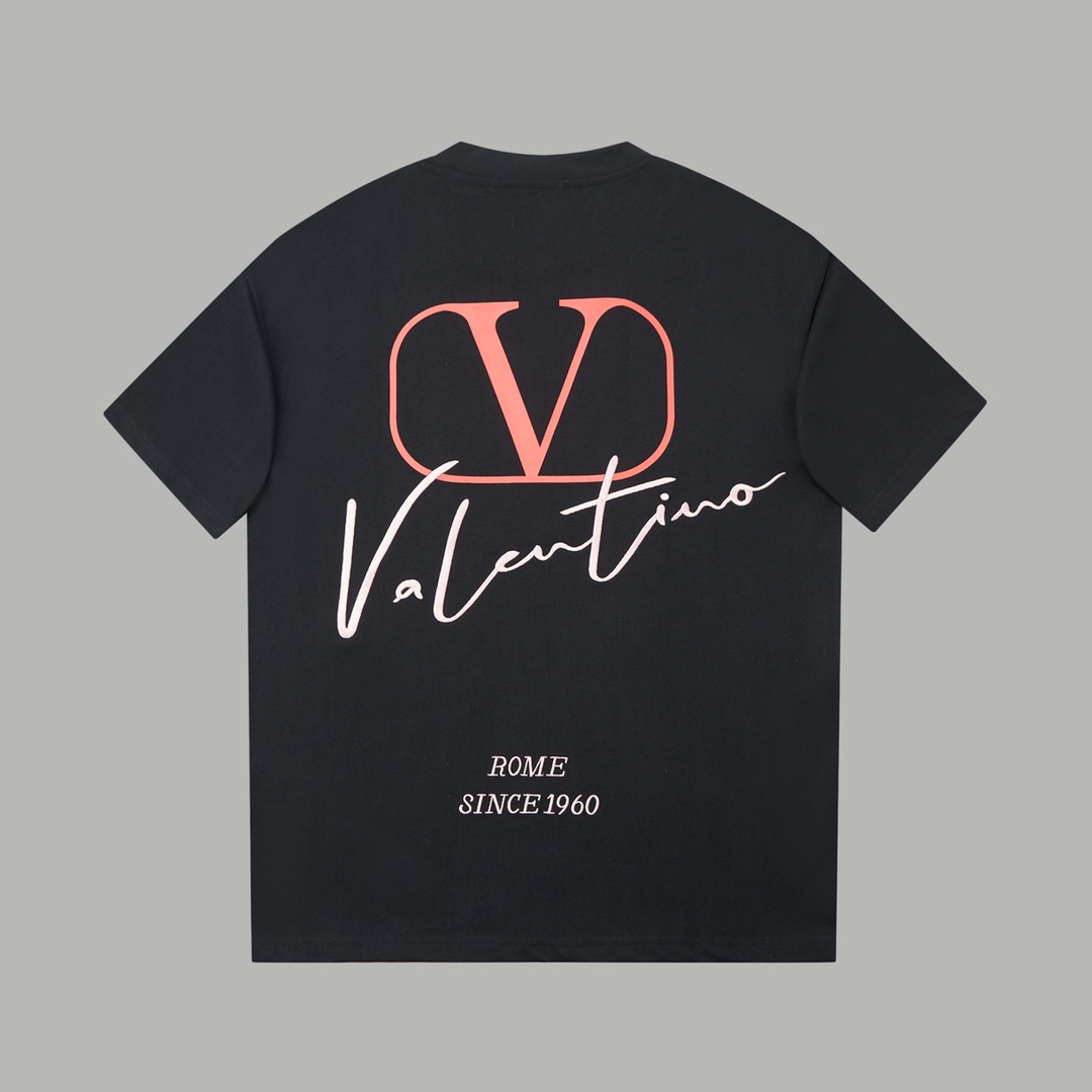 Luxury Cotton T-shirt with Embroidered Logo – Valentino 2025 Collection - 图片 2