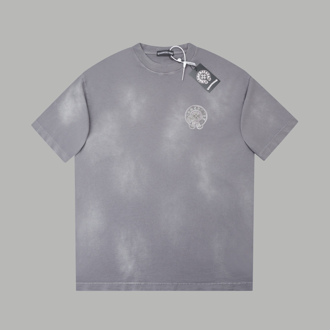 Chrome Hearts Gray T-Shirt Crew Neck Short Sleeve Casual Daily Wear S - XL 1 i1739526905 1148 5