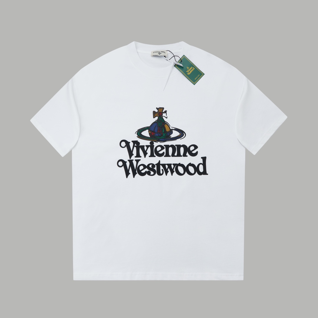 Vivienne Westwood Classic Logo T-Shirt- Crew Neck, Short Sleeve Tee 1 i1740562327 9713 0