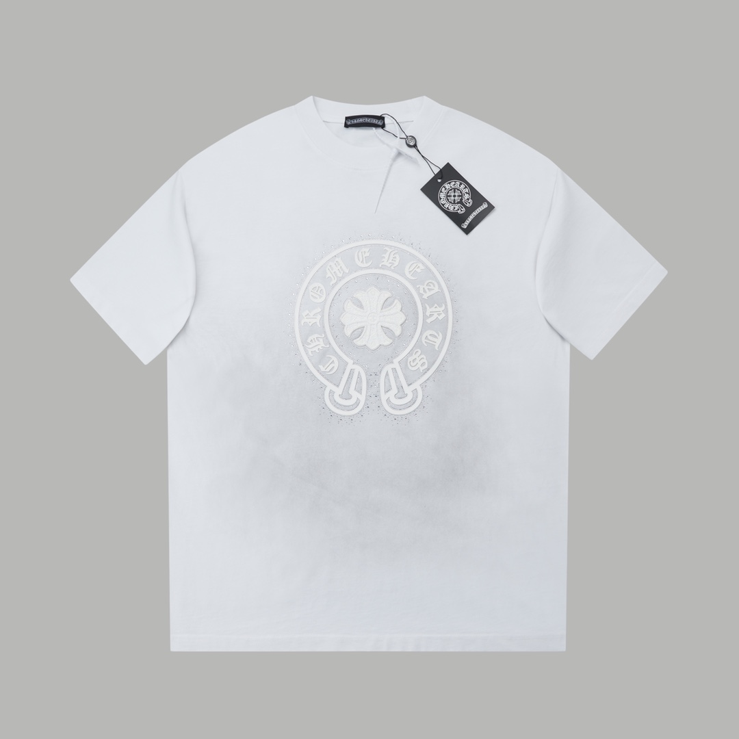 Chrome Hearts Vintage Tee - Crew Neck T-Shirt with Signature Logo