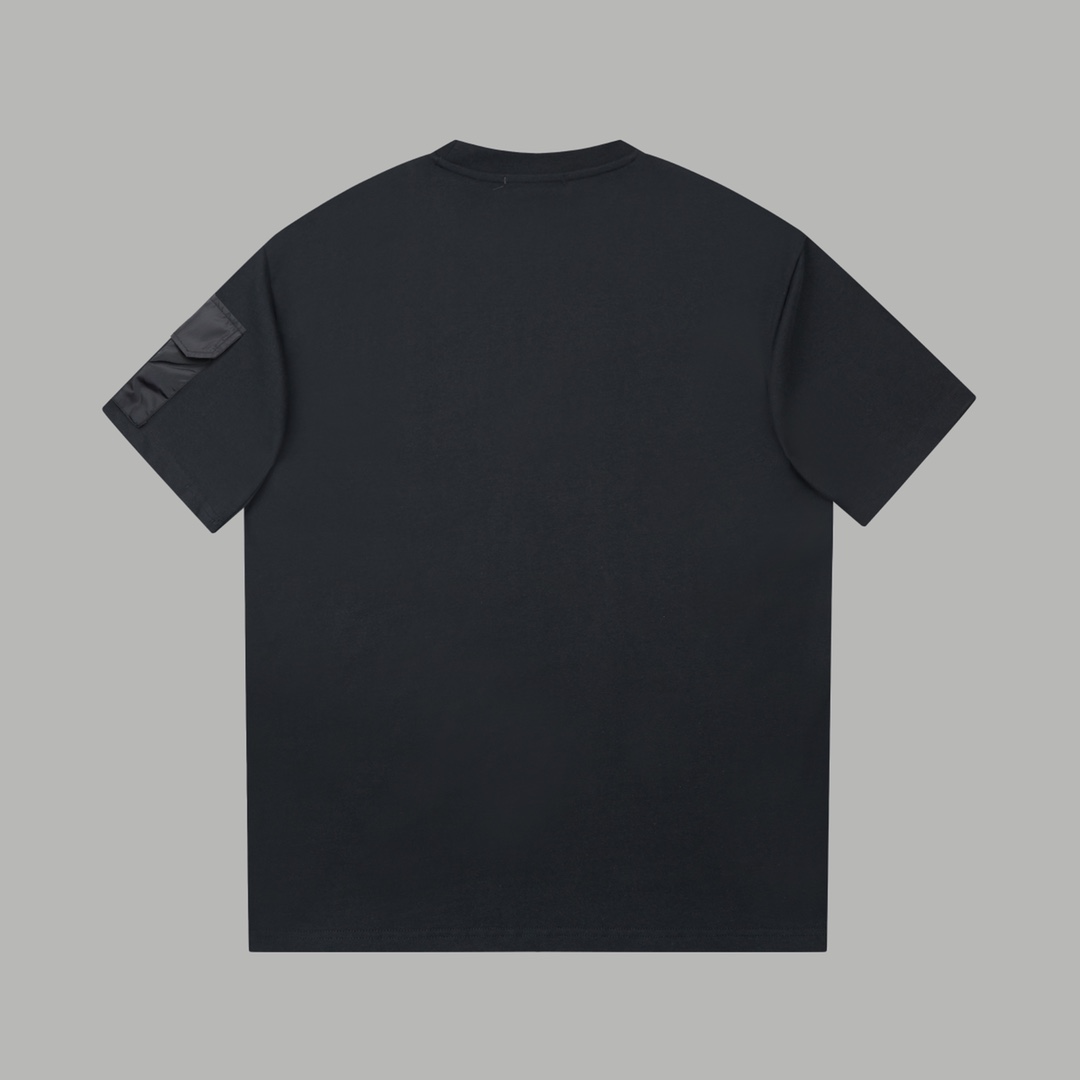 Luxury PRAD* 25SS Short Sleeve Shirt with Classic Hardware, 100% Cotton, White/Black, Sizes S-XL - 图片 2