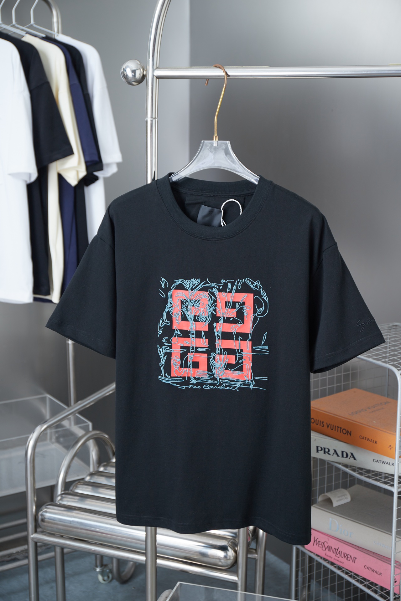 REGALE Jijia 25SS principios de primavera nuevo estilo logotipo clásico impreso bordado mangas cortas artículo esencial…
