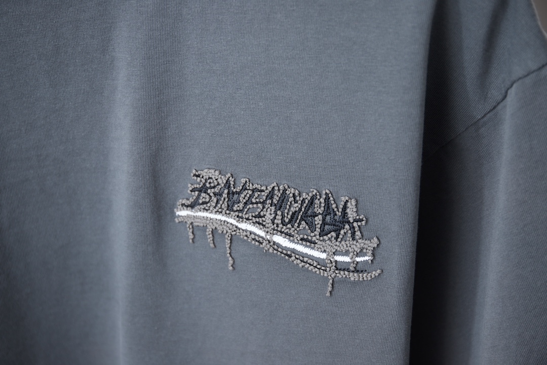 Balenciaga BALELE 巴黎世家 26SS早春新款 字母logo刺绣短袖