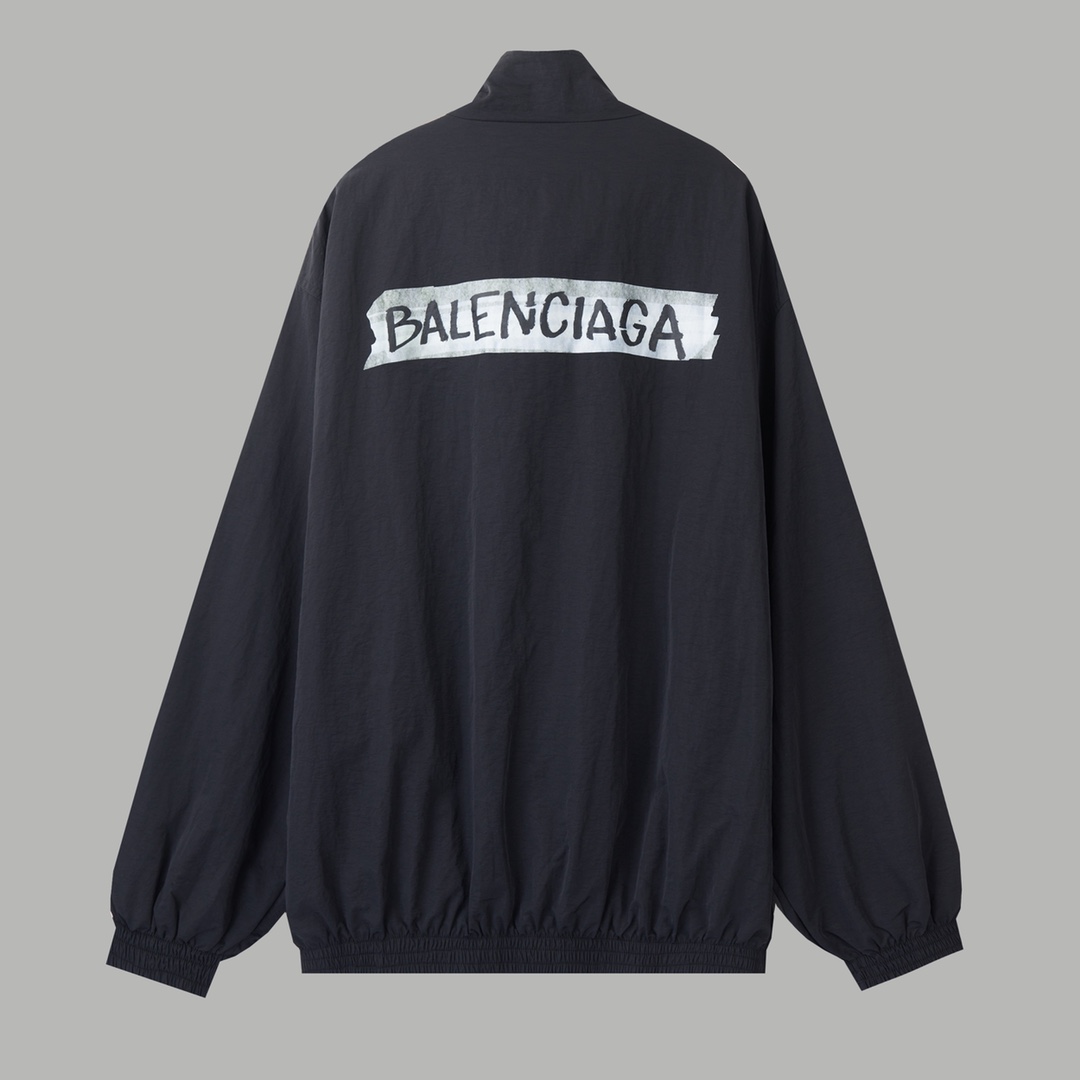 Balenciaga 巴黎世家 𝘽𝘼𝙇𝙀𝙉𝘾𝙄𝘼𝙂𝘼 BLCG 26SS 71白胶带印花运动套装