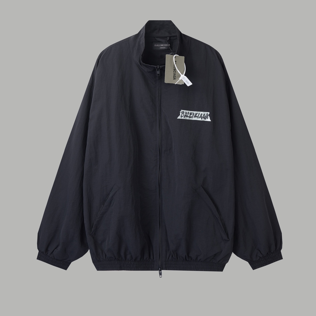 Balenciaga 巴黎世家 𝘽𝘼𝙇𝙀𝙉𝘾𝙄𝘼𝙂𝘼 BLCG 26SS 71白胶带印花运动套装