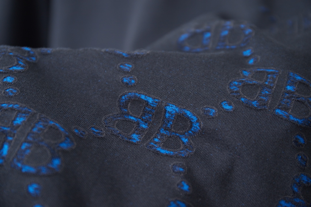 Balenciaga BB 巴黎世家 26SS早春新款 logo烧花提花短袖短袖