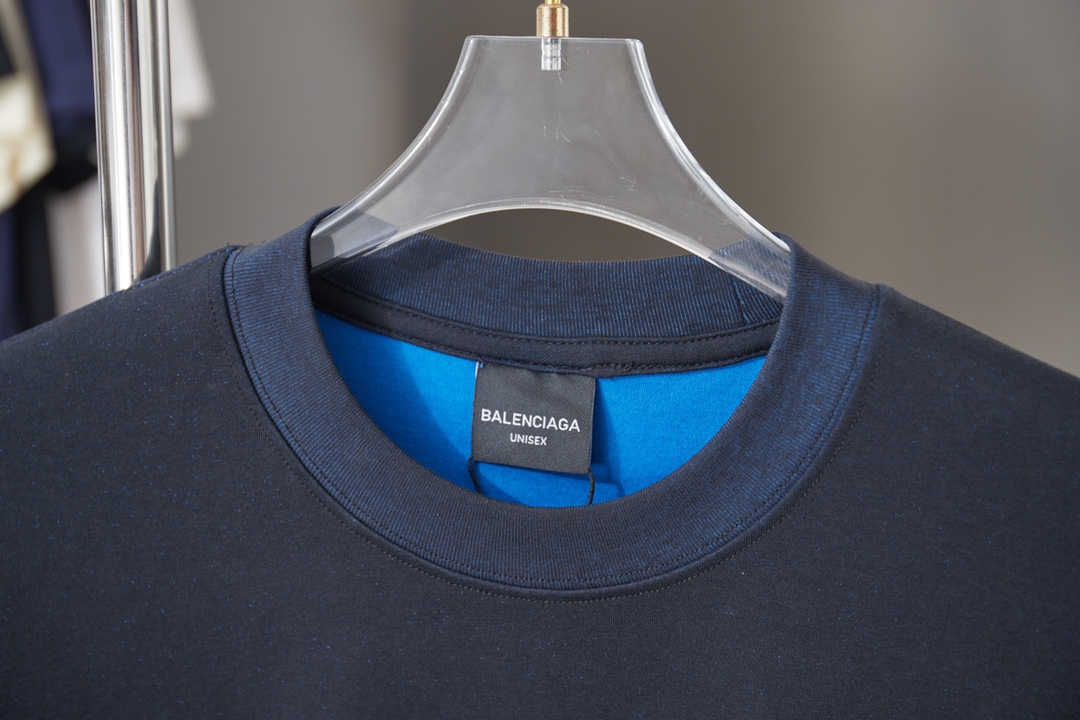 Balenciaga BB 巴黎世家 26SS早春新款 logo烧花提花短袖短袖