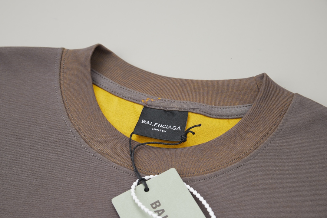 Balenciaga BB 巴黎世家 26SS早春新款 logo烧花提花短袖短袖
