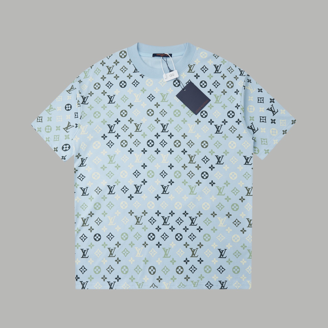 Louis Vuitton Lv 2026早春新款 MONOGRAM 老花渐变短袖T恤 以数码印刷工艺为Monogram渐变图案渲染像素光影