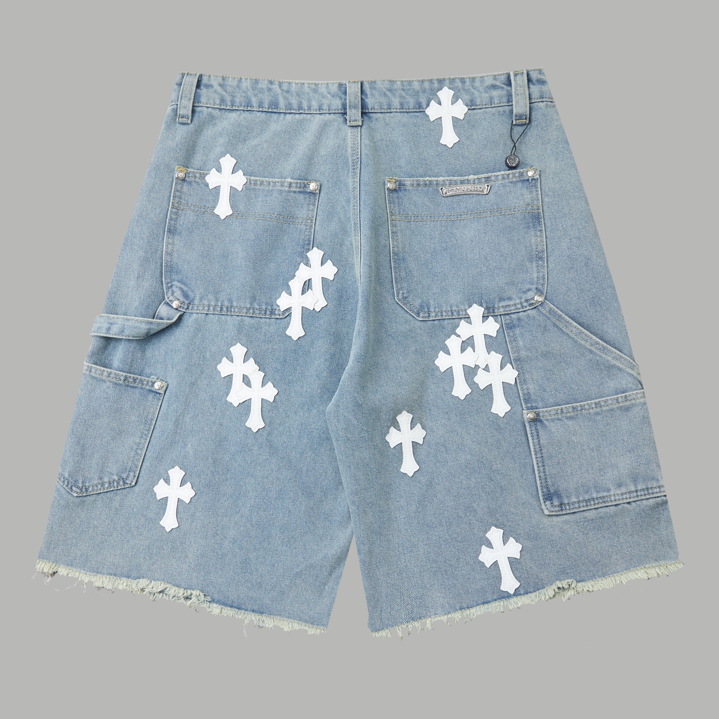 Chrome Hearts 克罗心十字架牛仔短裤​​