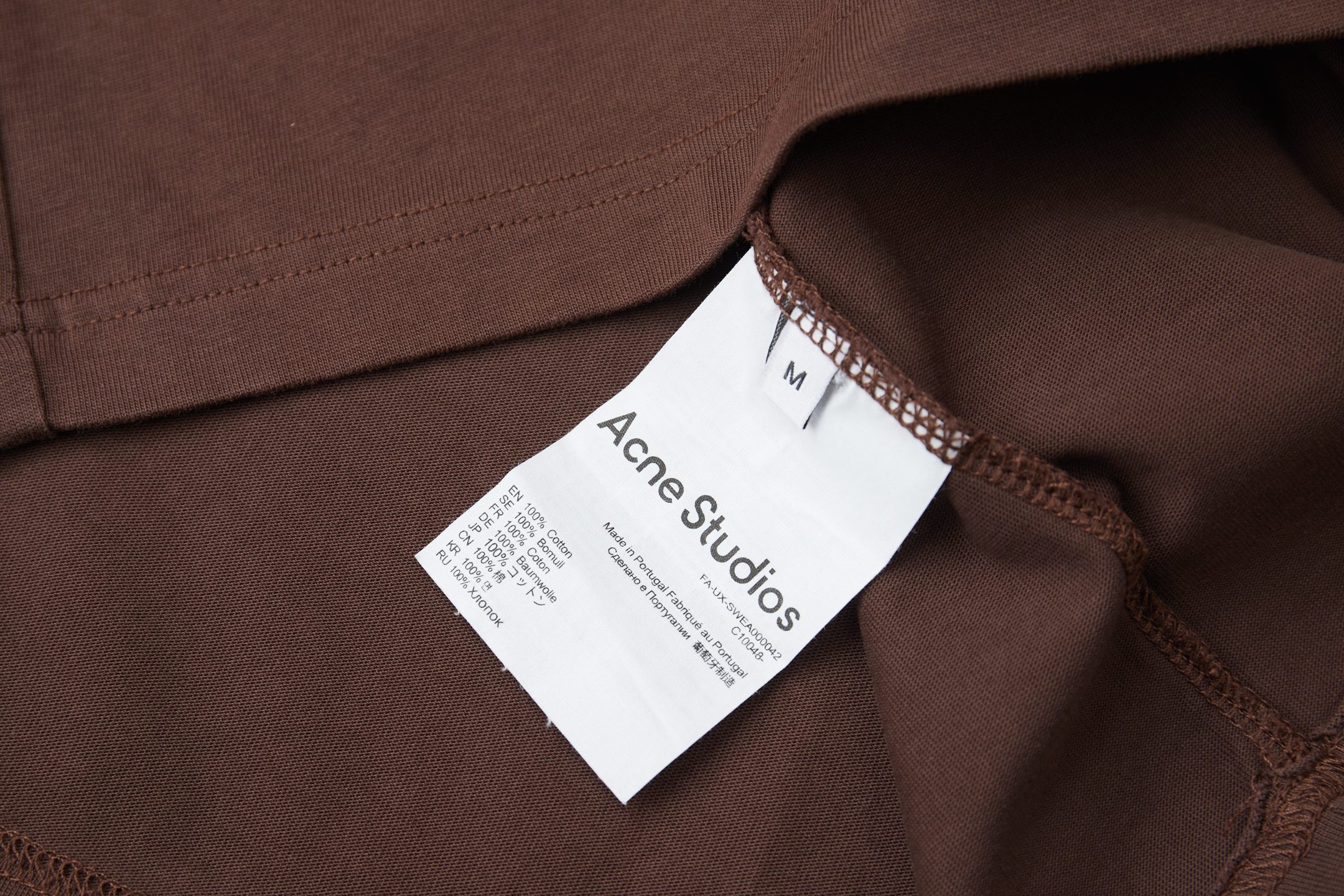 Acne Studios ACNE 26SS早春新款 洗水喷马骝章仔短袖