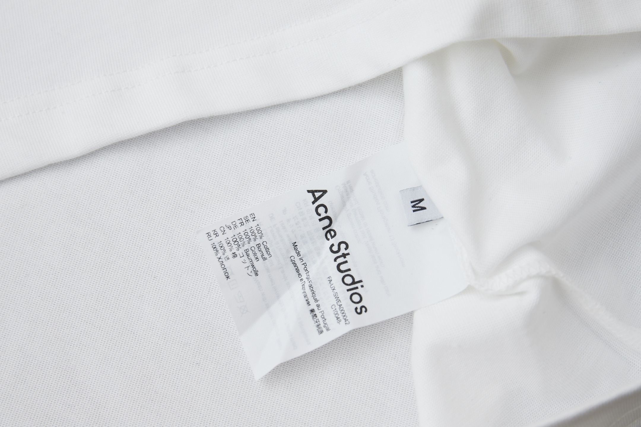 Acne Studios ACNE 26SS早春新款 洗水喷马骝章仔短袖