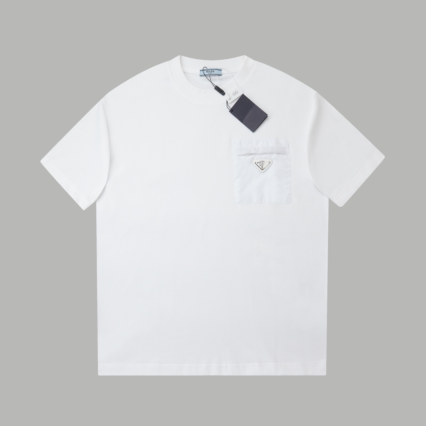 Prada 普拉达 PRADA 26SS早春新款 胸口口袋五金短袖