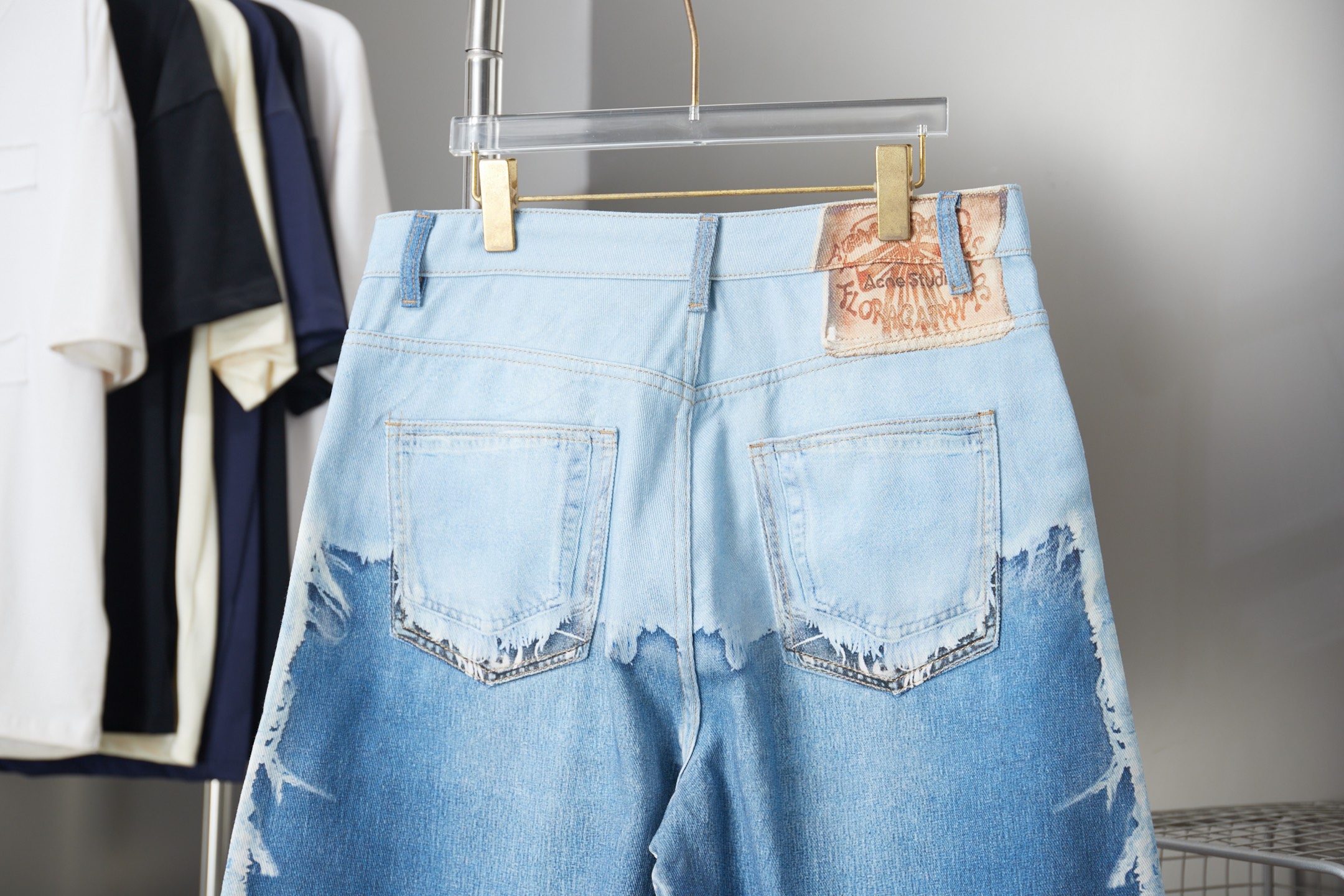 Acne Studios Acne Studios新款 3d印花牛仔裤最新款26早春款Acne Studios SS26风向标又来了