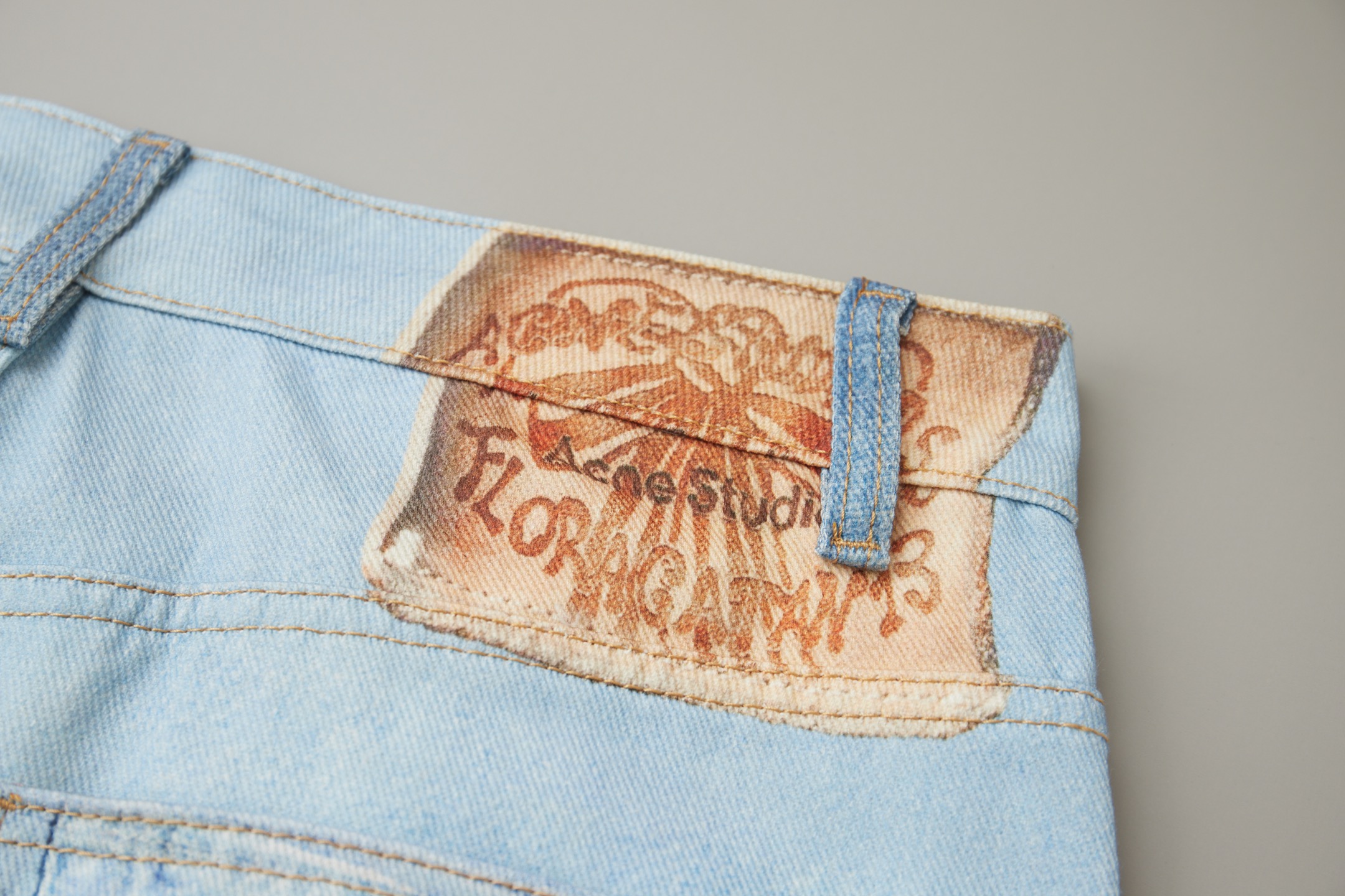 Acne Studios Acne Studios新款 3d印花牛仔裤最新款26早春款Acne Studios SS26风向标又来了
