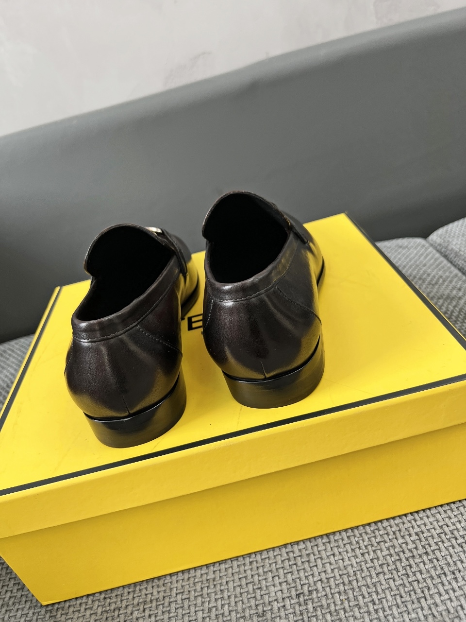 Fendi Style Black Leather Men's Shoes style reference detail image 8 from source 781704