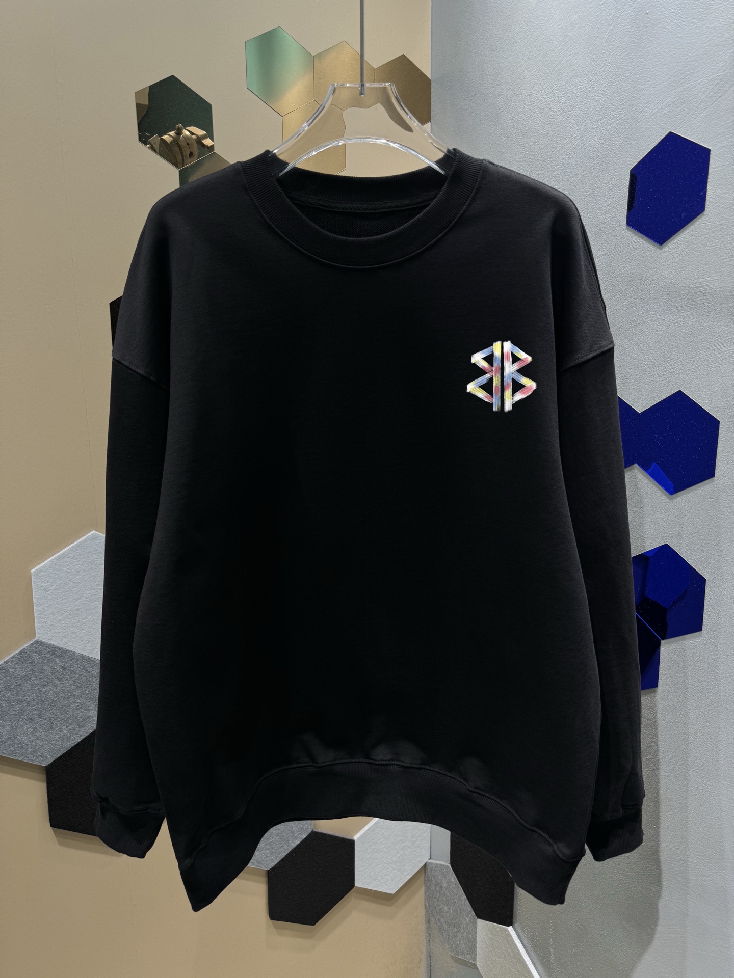 P100 BALENCI*GA París 2025 Nueva Sudadera de Manga Larga de Otoño/Invierno Estampado de Letras Clásico Tejido de Felpa …