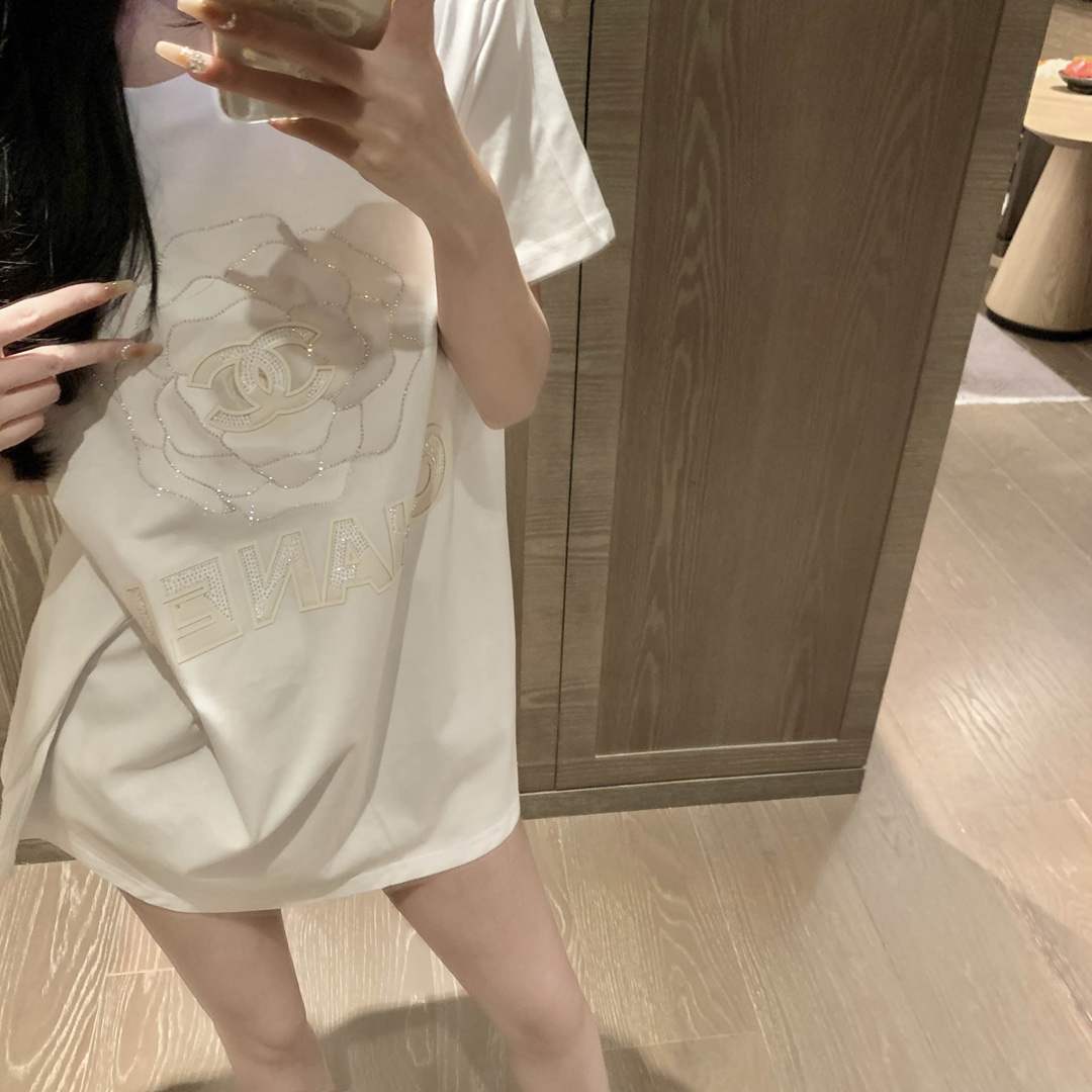 Chanel Clothing T-Shirt High Quality
 Black Pink White Cotton Summer Collection