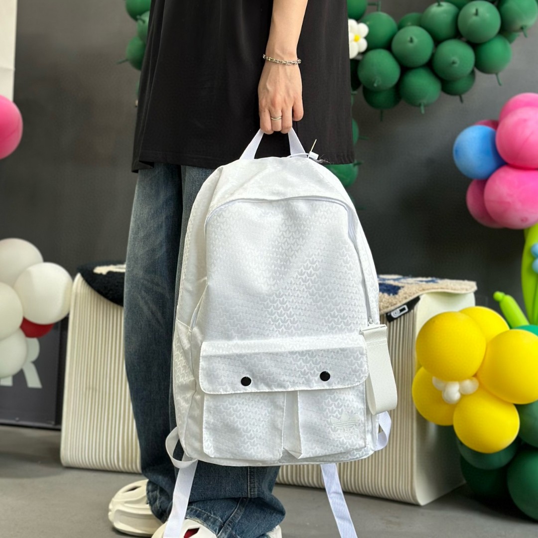 Adidas Originals All-Over Print Backpack / Shoulder Bag, Unisex Student - Bag 4