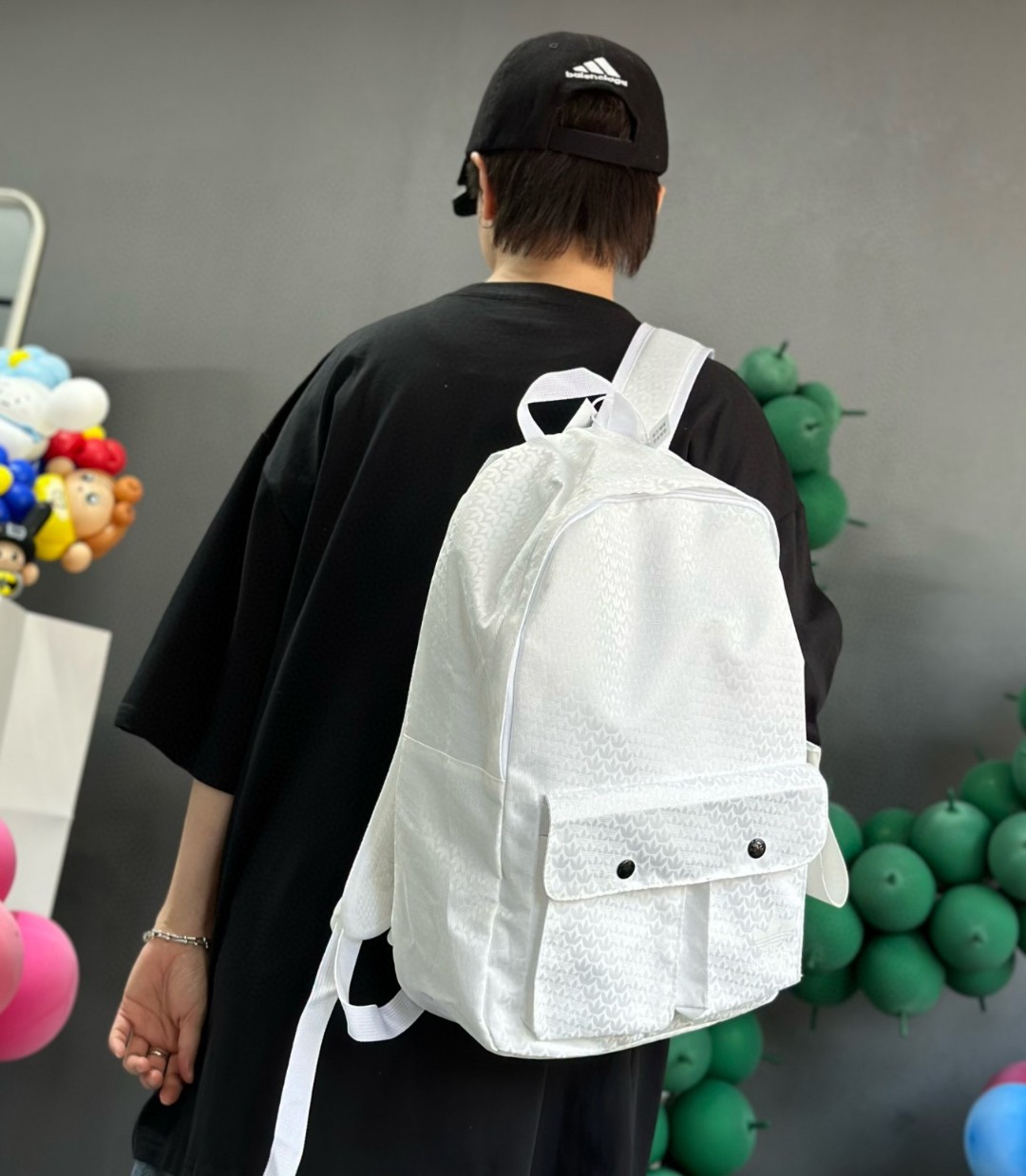 Adidas Originals All-Over Print Backpack / Shoulder Bag, Unisex Student - Bag 6
