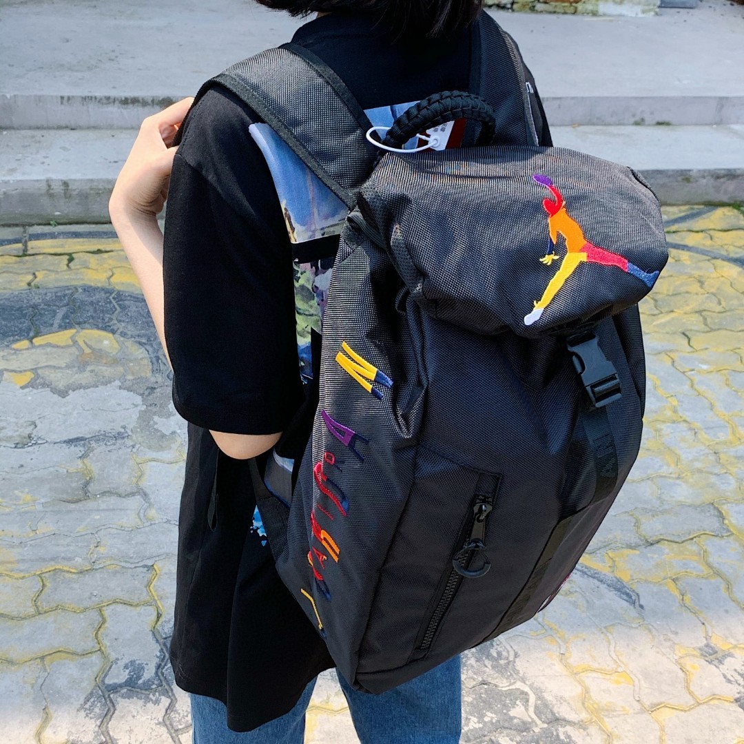 Nike Jordan Rainbow Embroidered Jumpman Backpack (Unisex - Bag