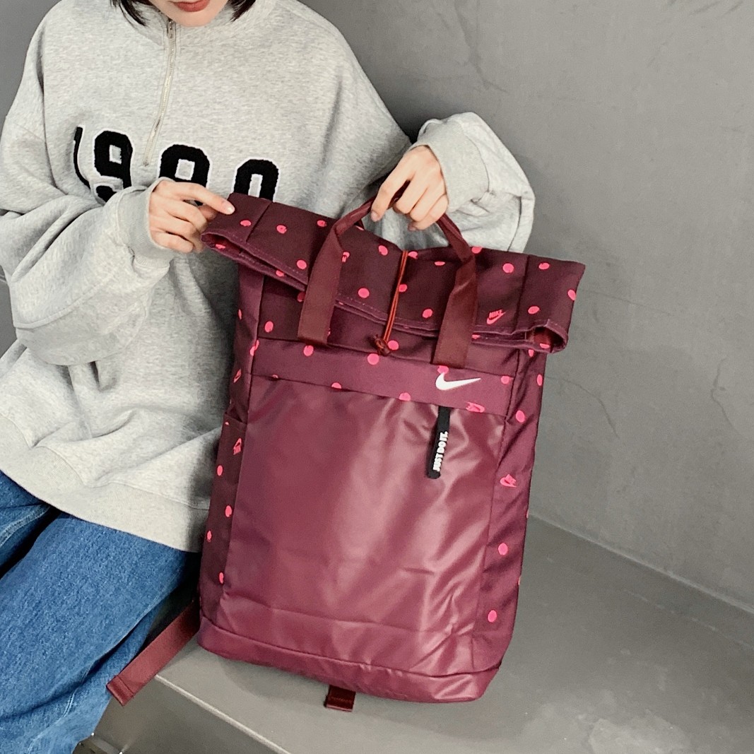 Nike Roll-Top Backpack & Tote Bag / Unisex Student Schoolbag - Bag 3
