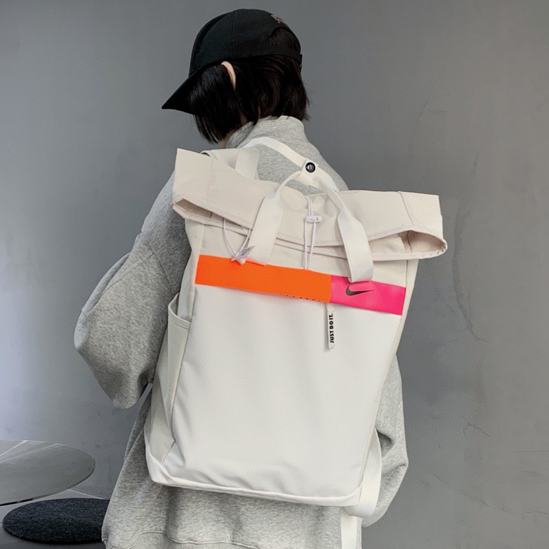 Nike Roll-Top Backpack & Tote Bag / Unisex Student Schoolbag - Bag 2