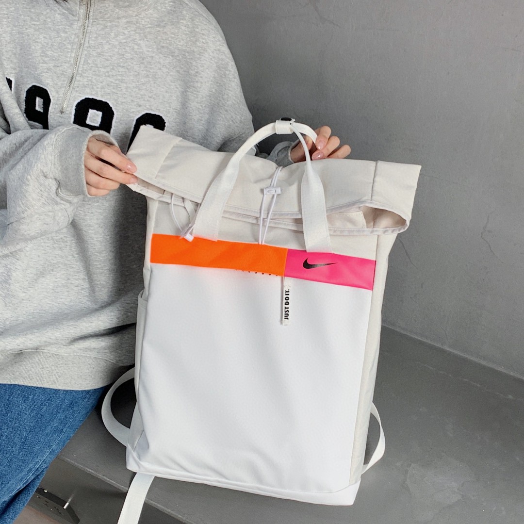 Nike Roll-Top Backpack & Tote Bag / Unisex Student Schoolbag - Bag 4