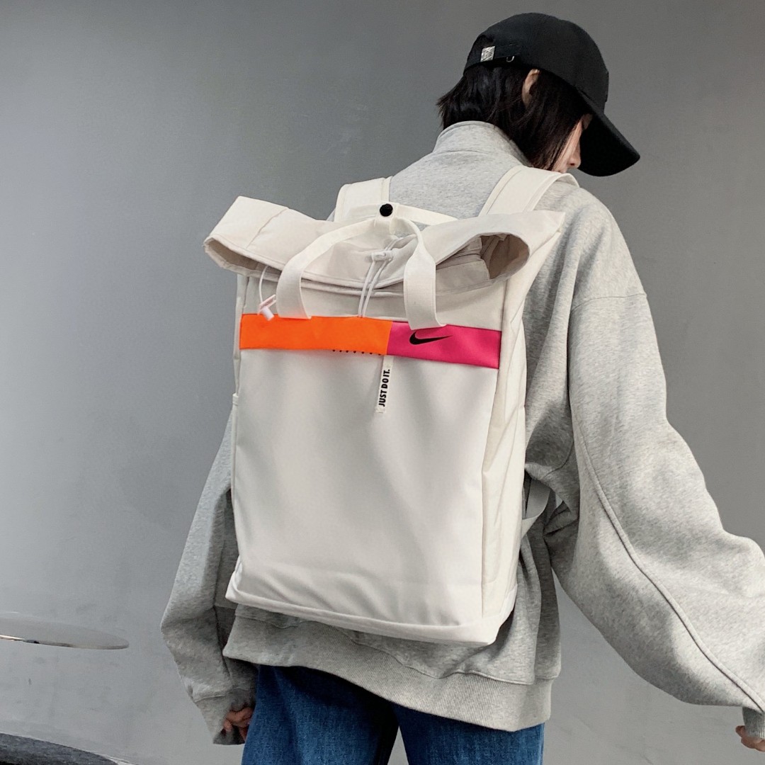 Nike Roll-Top Backpack & Tote Bag / Unisex Student Schoolbag - Bag 8