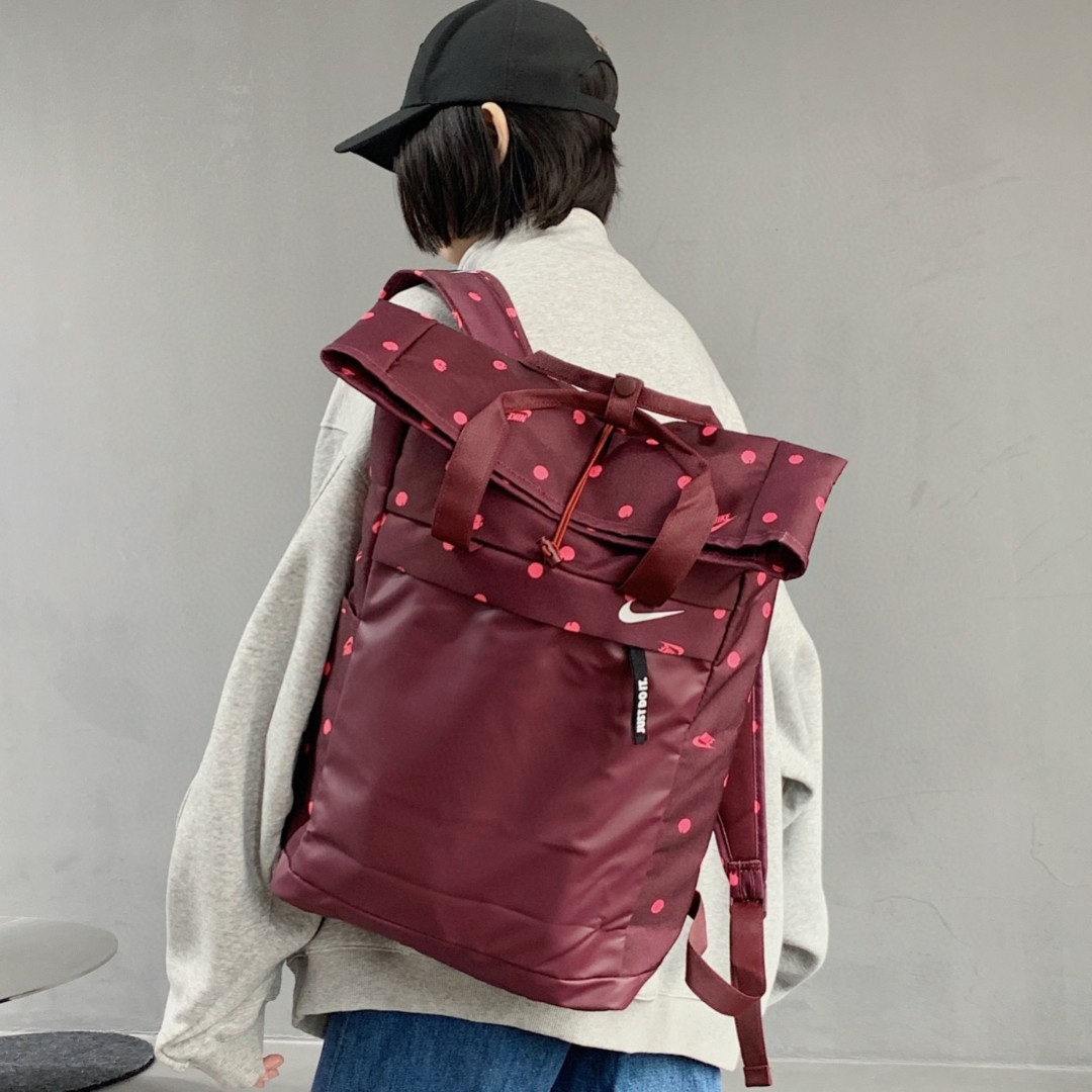 Nike Roll-Top Backpack & Tote Bag / Unisex Student Schoolbag - Bag 7